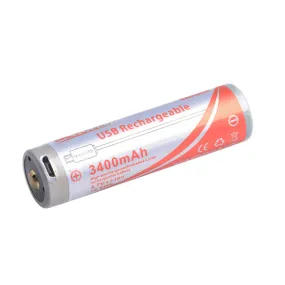 OrcaTorch 18650 USB Battery (3400mah)