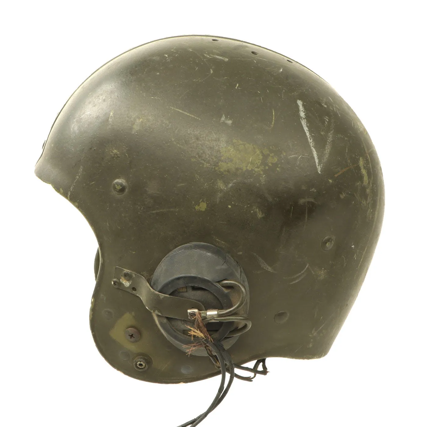 Original U.S. Korean War Armored Vehicle & Tanker Helmet with Headphones