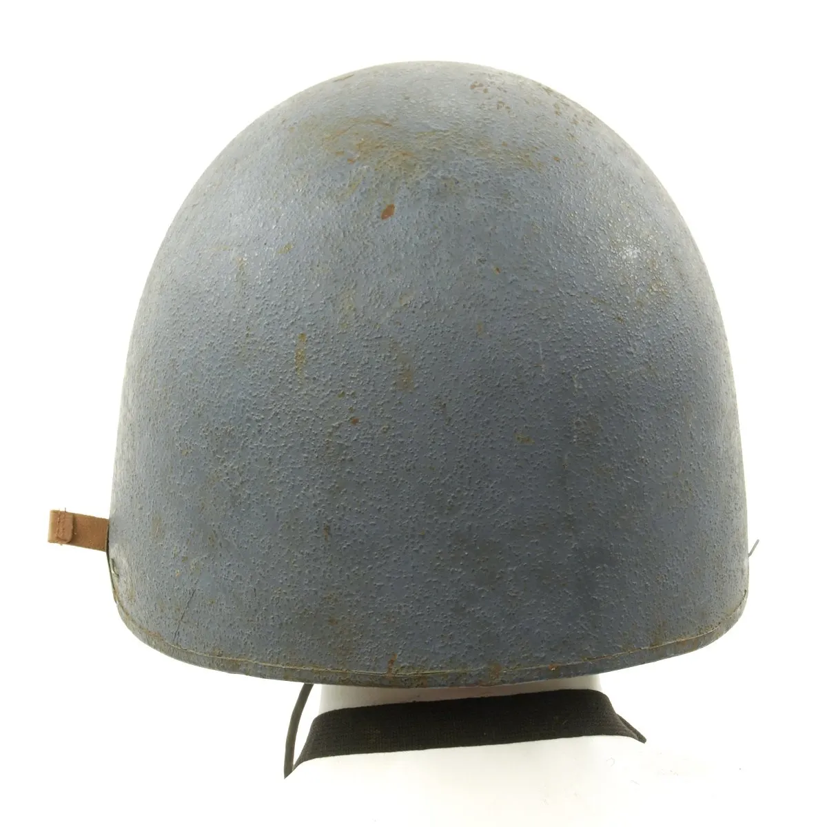 Original U.S. WWII Navy USN MK2 Talker Flak Helmet with Rare MI-2454-B Headset Microphone by RCA