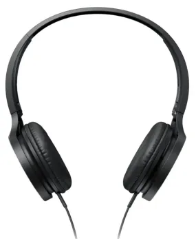 Panasonic RP-HF300M-K Lightweight On-Ear Headphones w/ Mic & Controller - Black