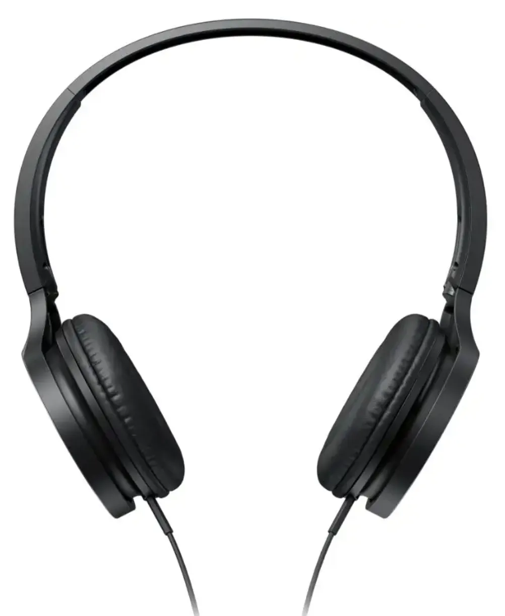 Panasonic RP-HF300M-K Lightweight On-Ear Headphones w/ Mic & Controller - Black