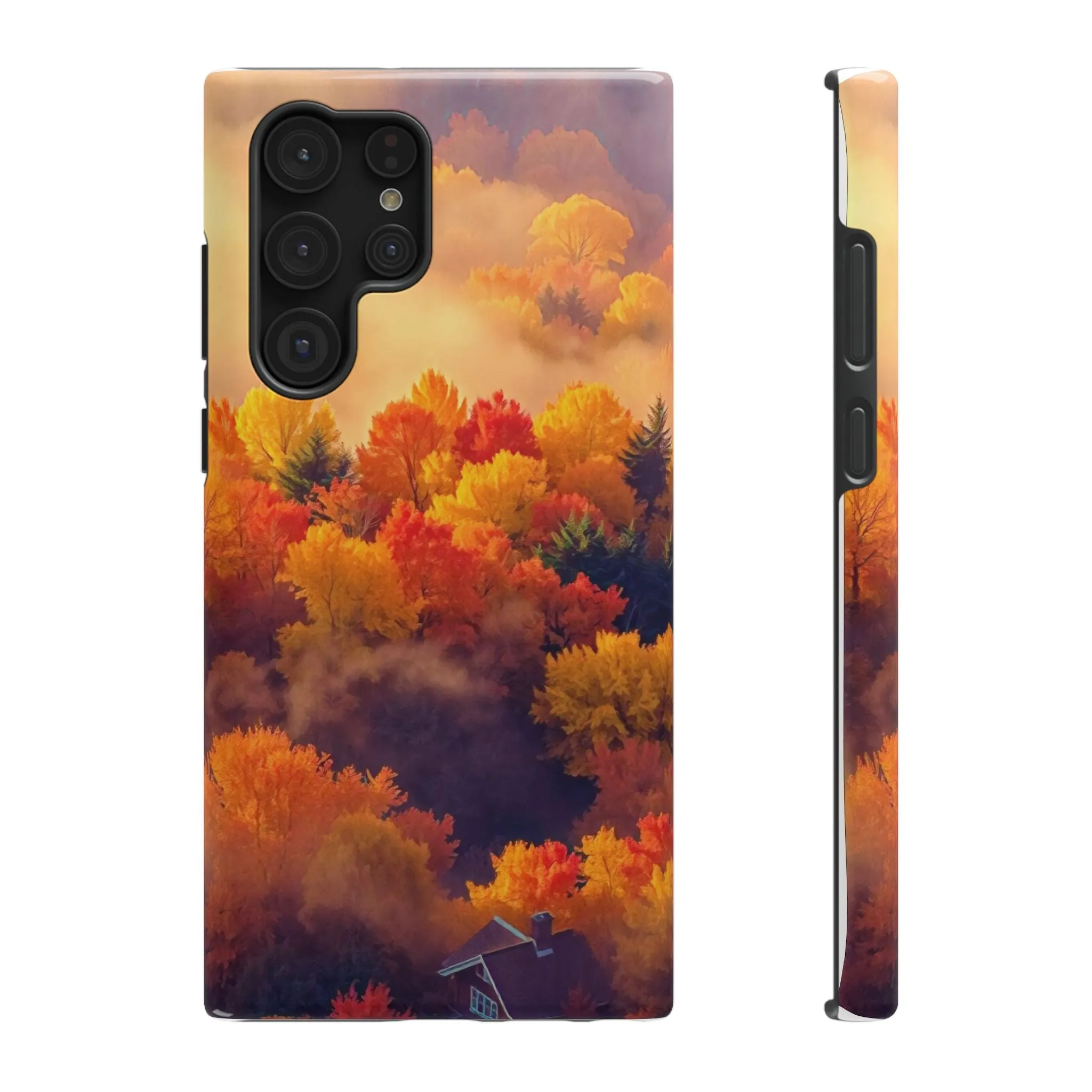 Phone Cases - Autumn Tree Landscape Scenery Impact-Resistant Cover