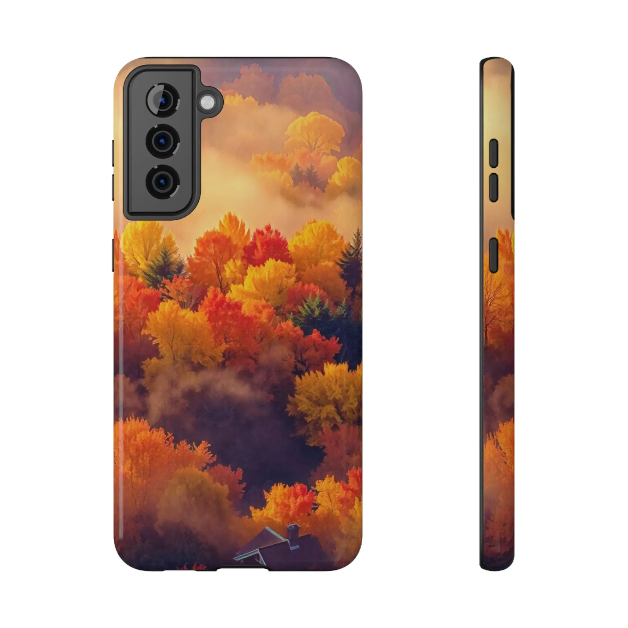 Phone Cases - Autumn Tree Landscape Scenery Impact-Resistant Cover