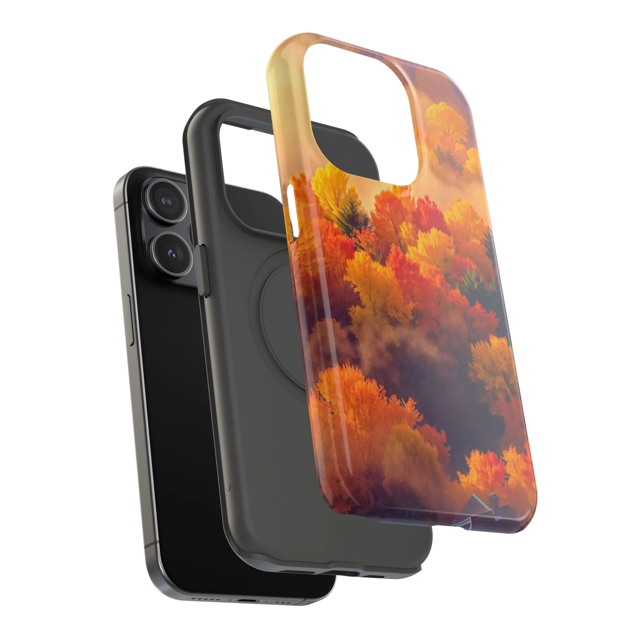 Phone Cases - Autumn Tree Landscape Scenery Impact-Resistant Cover