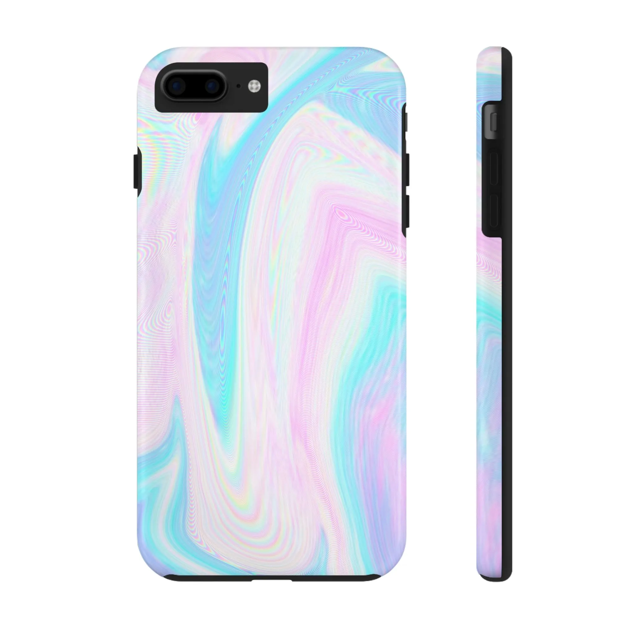 Pink and Blue Wave Design Phone Case- Lightweight, Impact Resistant Cover for iPhone 6, 6s, 12, 13, 14, 15