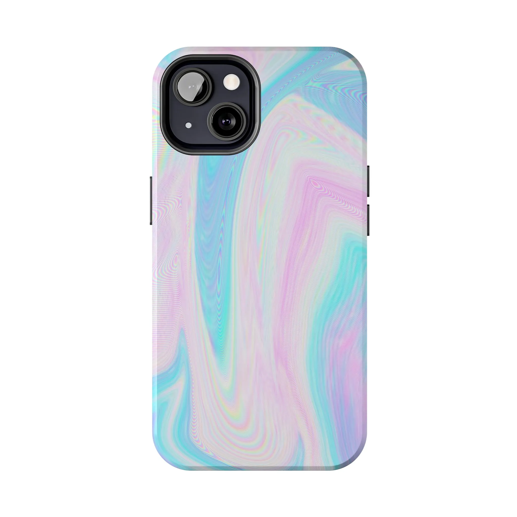 Pink and Blue Wave Design Phone Case- Lightweight, Impact Resistant Cover for iPhone 6, 6s, 12, 13, 14, 15