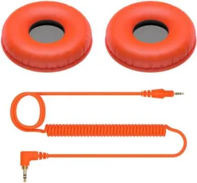 Pioneer DJ HC-CP08-M Ear Pads & Cord for HDJ-CUE1 - Orange