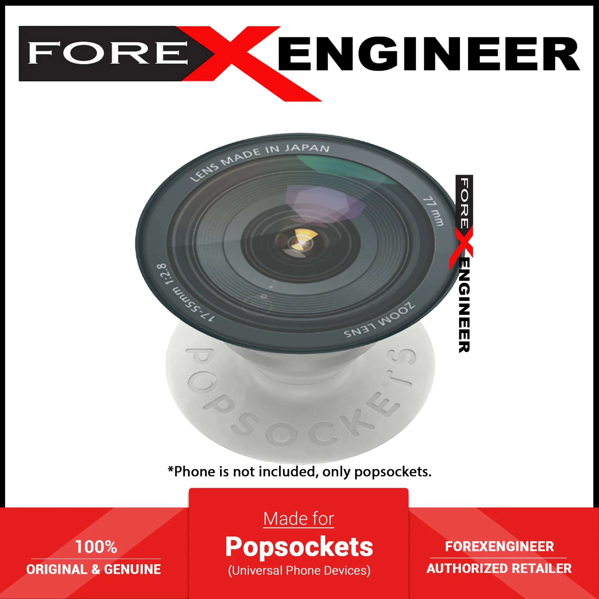 PopSockets PopGrip Swappable - Shutter (Barcode : 840173718605 )