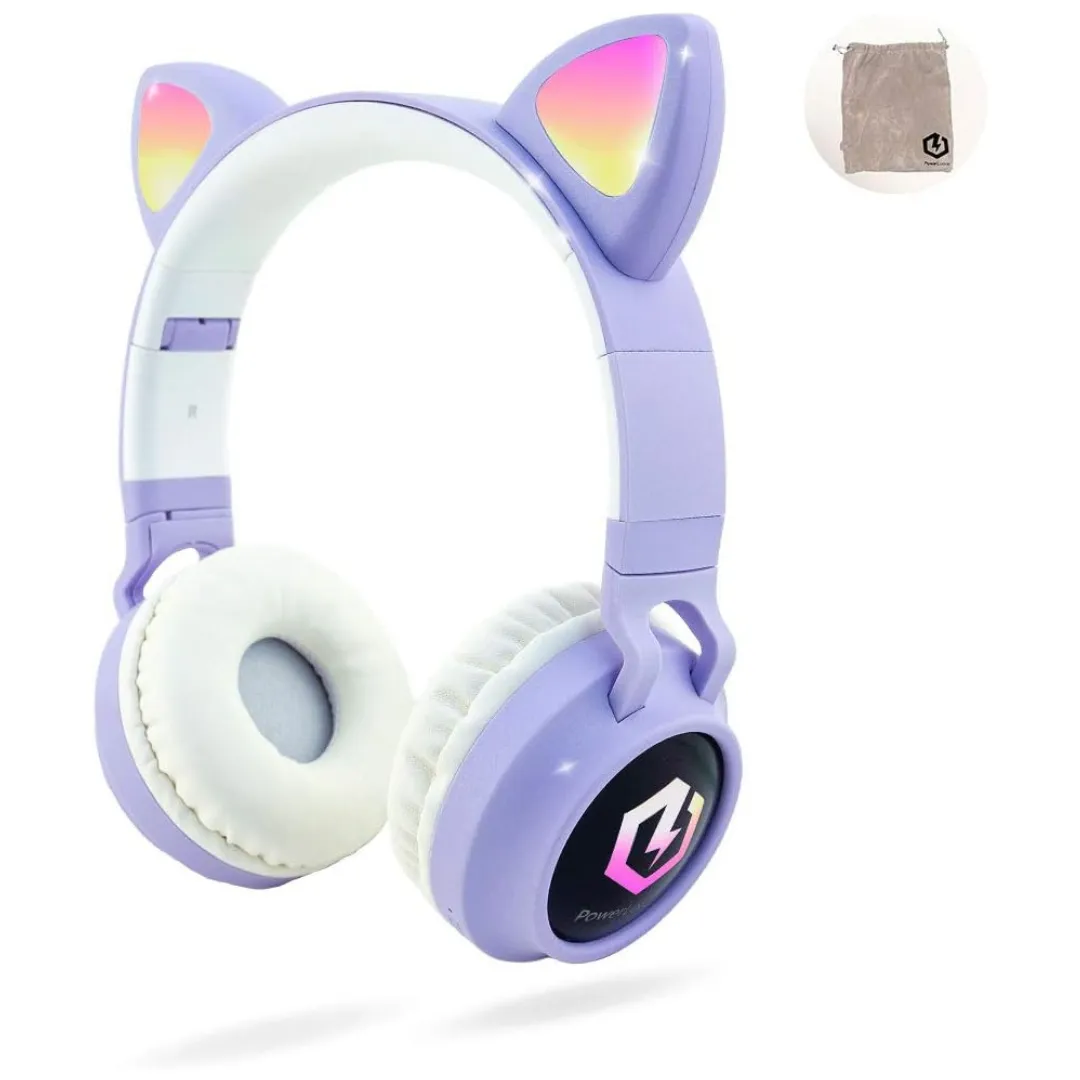 Powerlocus Kids Cat Ear Bluetooth Headphones