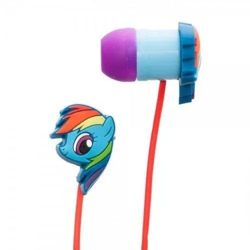 Rainbow Dash Rubber Ear Bud Headphones