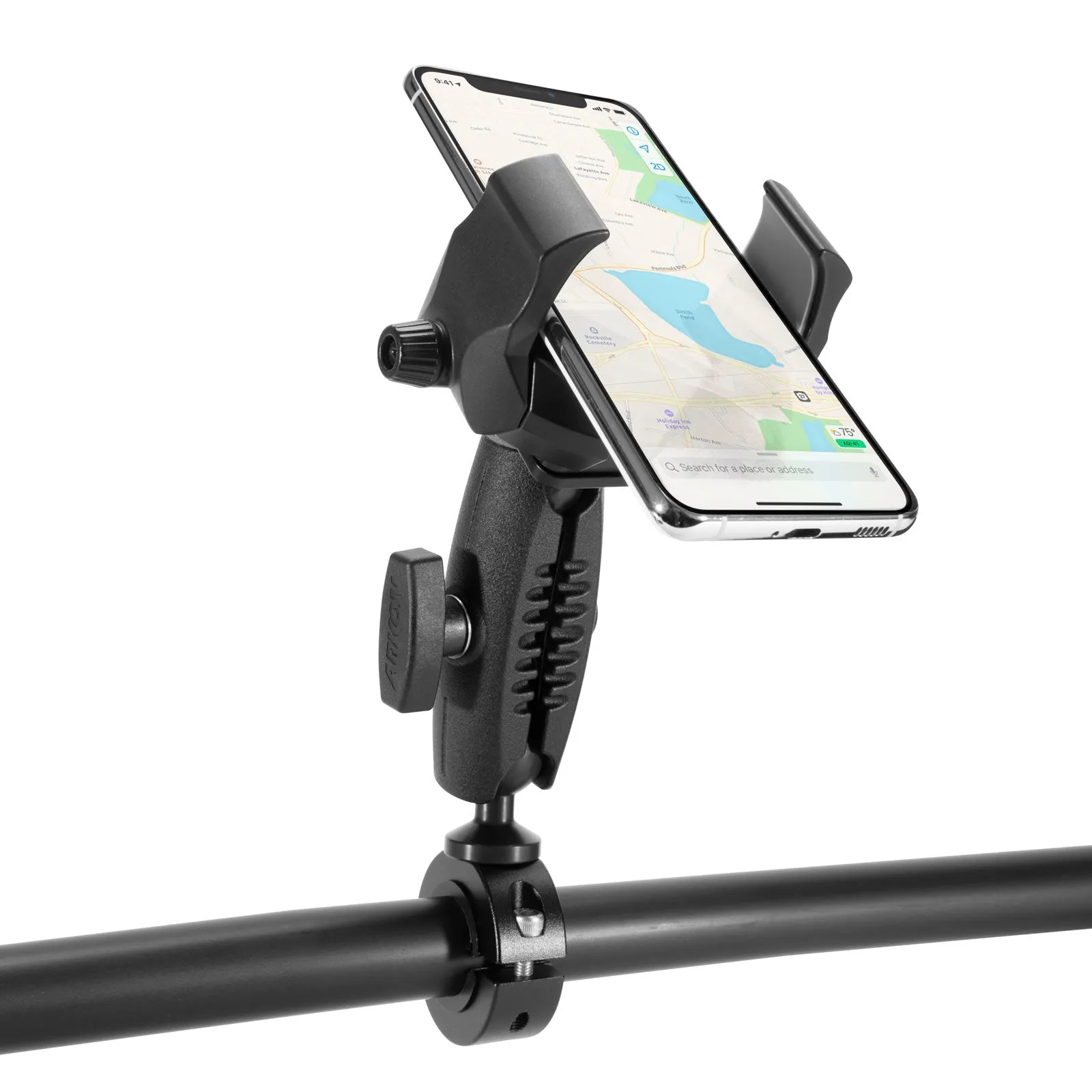 RoadVise® Ultra Holder with Shaft Arm and Handlebar Mount