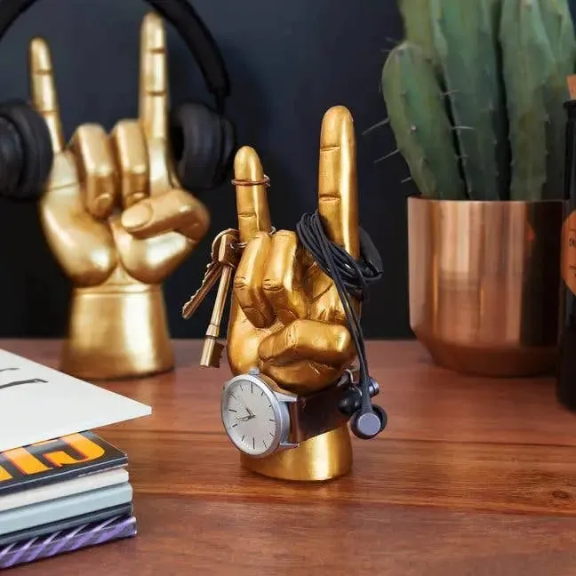 Rock On Headphone & Accessory Stand - Gold