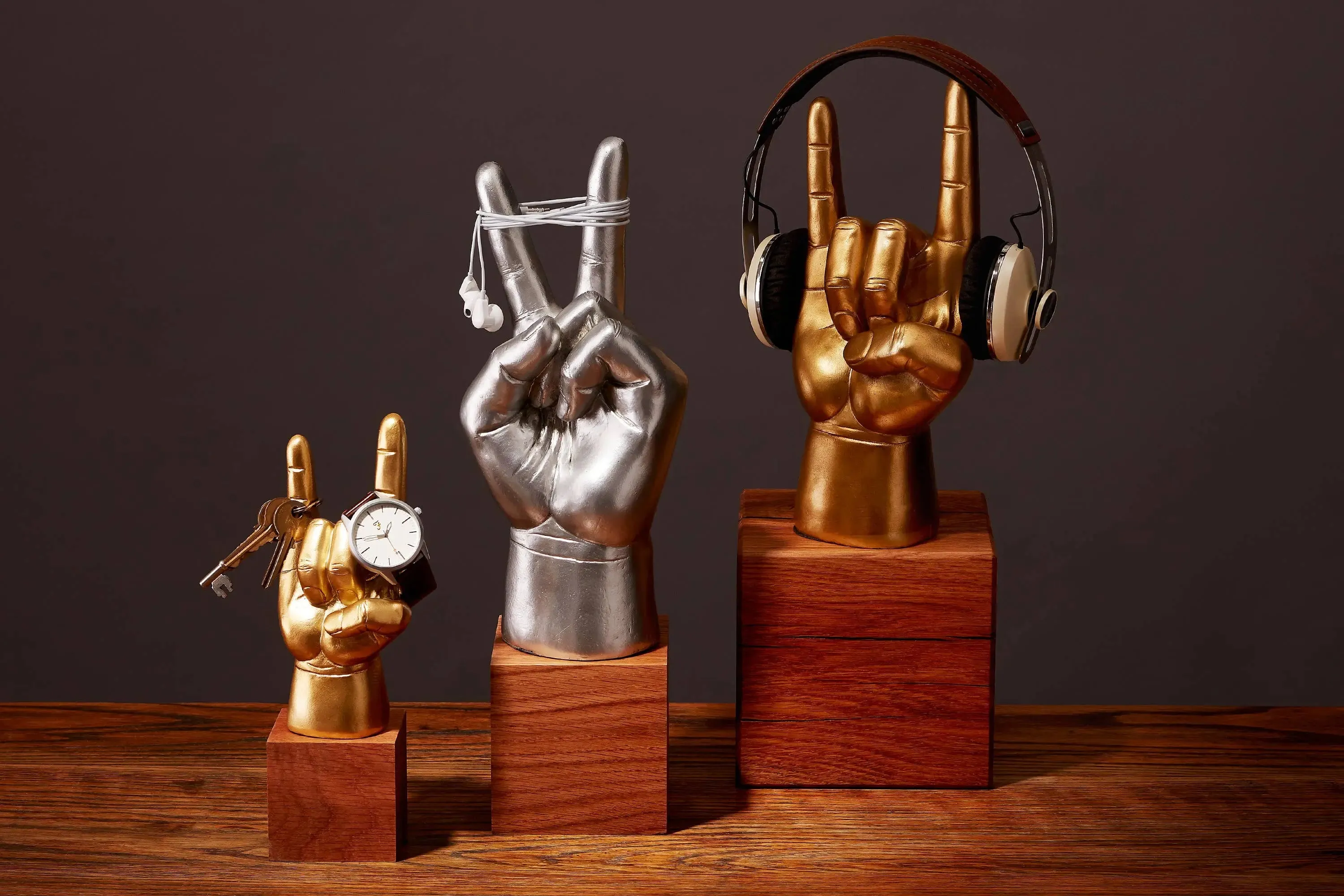 Rock On Headphone & Accessory Stand - Gold