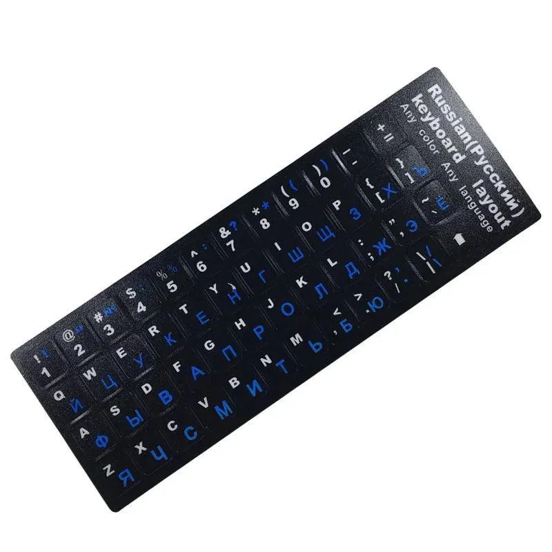 Russian Keyboard Stickers: Boost Typing Speed with Clear Cyrillic Letters