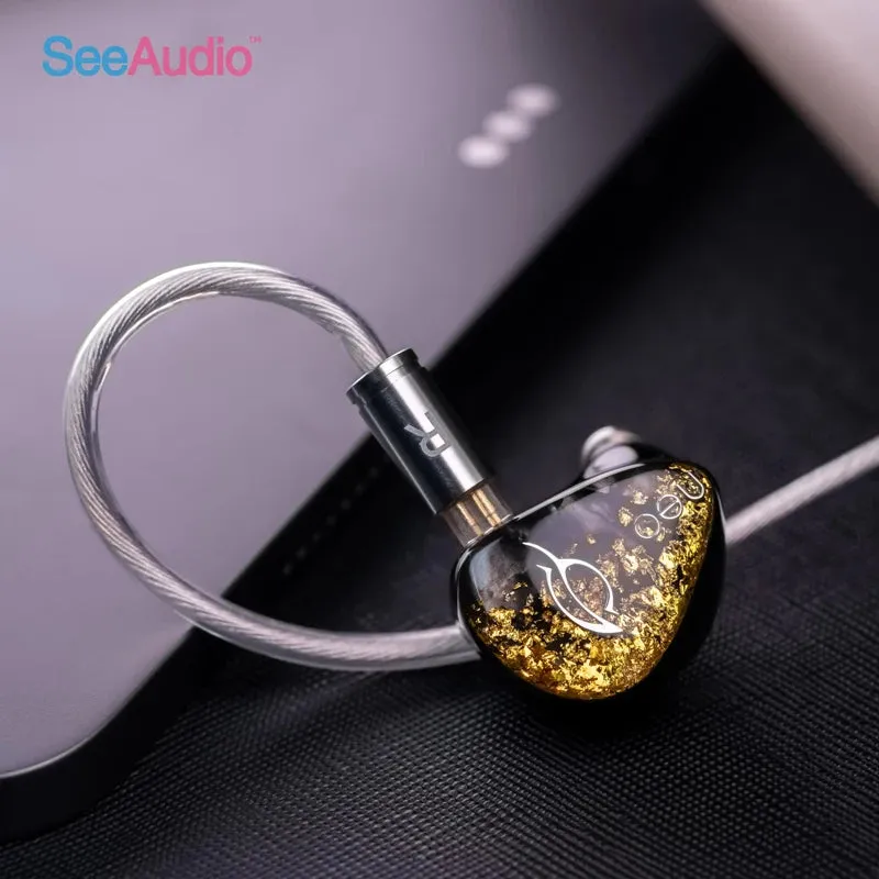 SeeAudio NEO 10BA Balanced Armature HiFi Earphone In-Ear IEM Handmade Resin ACG Treble ACG Vocal Music 2Pin Detachable