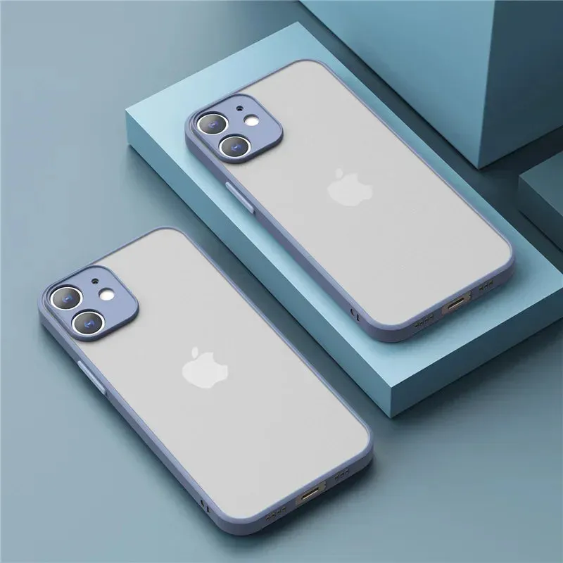 Shockproof Thin Matte Case For iPhone