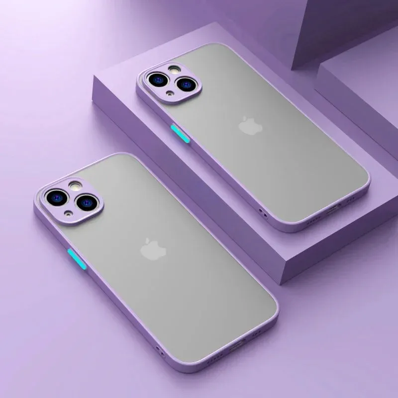 Shockproof Thin Matte Case For iPhone