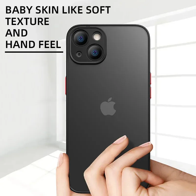 Shockproof Thin Matte Case For iPhone