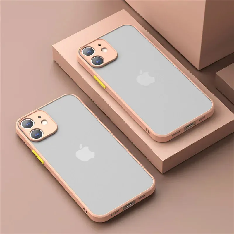 Shockproof Thin Matte Case For iPhone