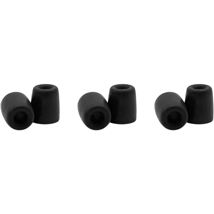 Shure EACYF1-6S Replacement Black Foam Sleeves for Shure SE, Small, 3 Pairs