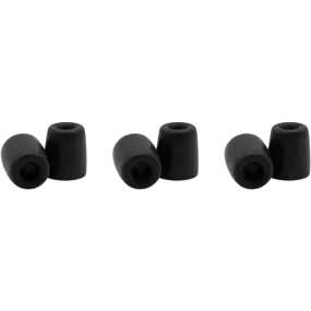 Shure EACYF1-6S Replacement Black Foam Sleeves for Shure SE, Small, 3 Pairs