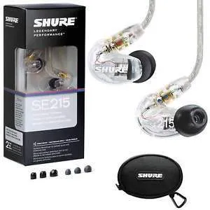 Shure SE215 Sound Isolating Earphones Clear