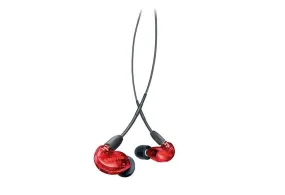 Shure Se215spe-Rd-Efs - In-Ear Headphones With Single Transducer And 3.5Mm Cable (Red)