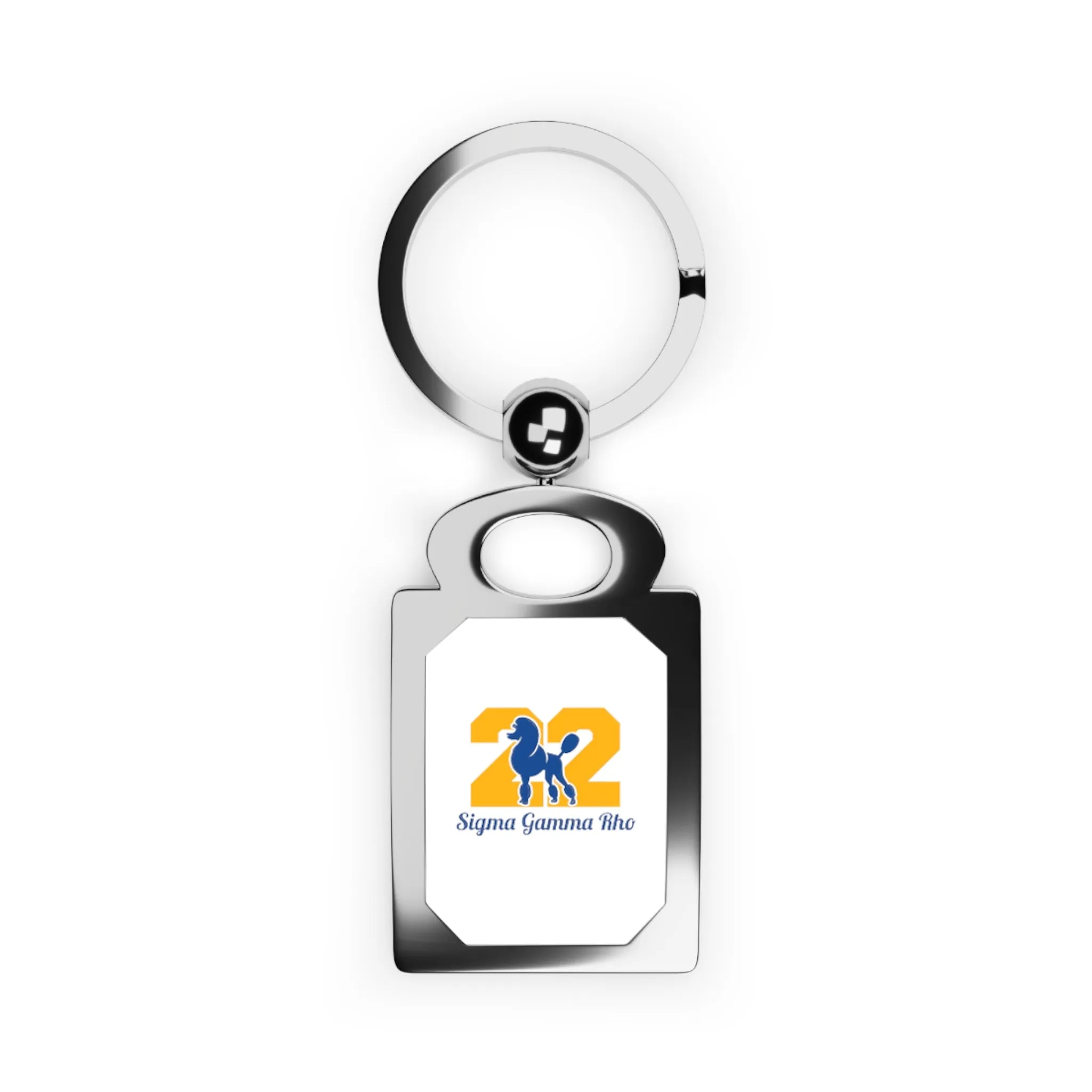 Sigma Gamma Rho Rectangle Photo Keyring