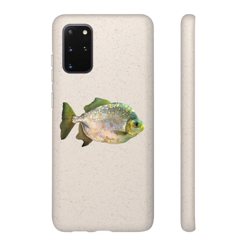 Silver Fish with Specs Biodegradable Case