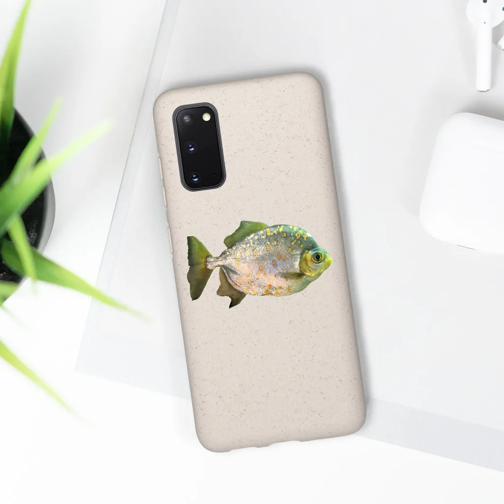 Silver Fish with Specs Biodegradable Case