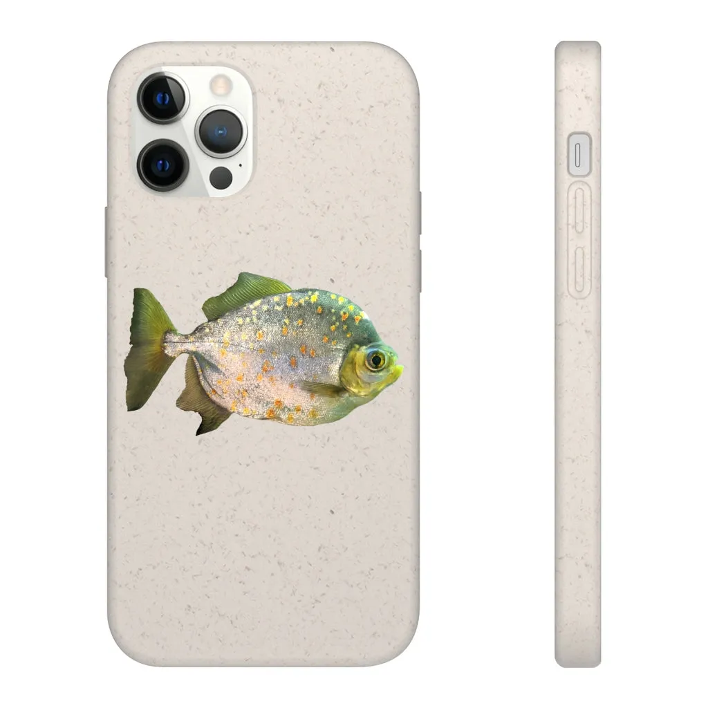 Silver Fish with Specs Biodegradable Case