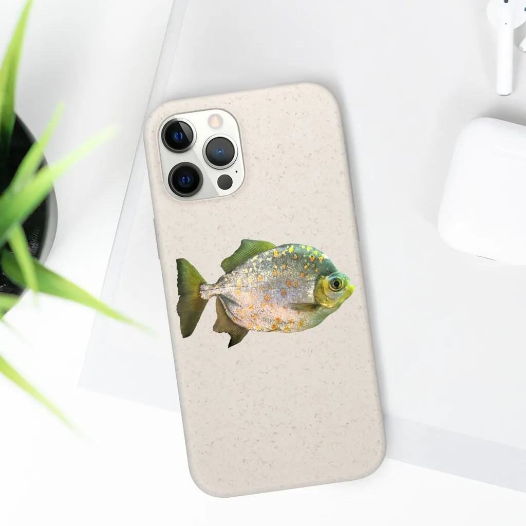 Silver Fish with Specs Biodegradable Case