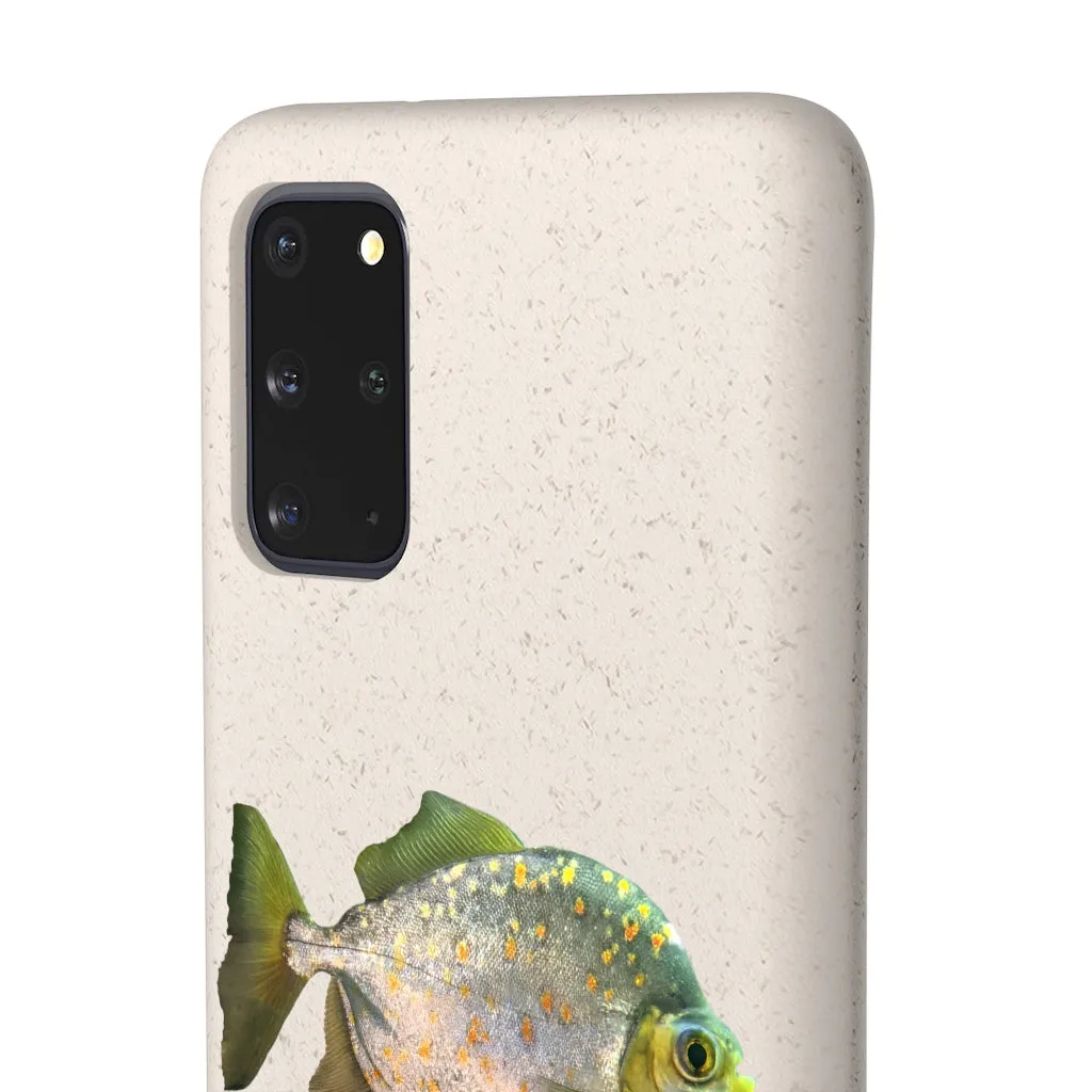 Silver Fish with Specs Biodegradable Case