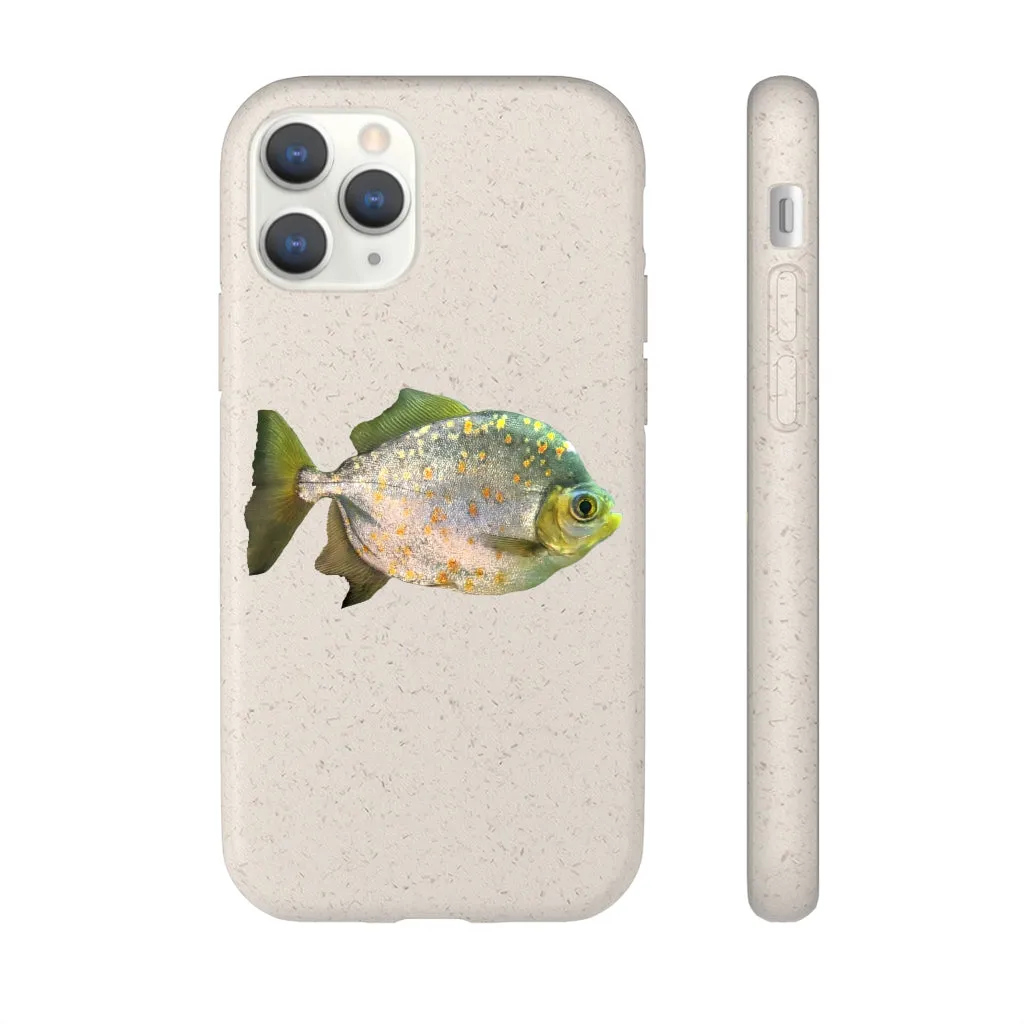 Silver Fish with Specs Biodegradable Case