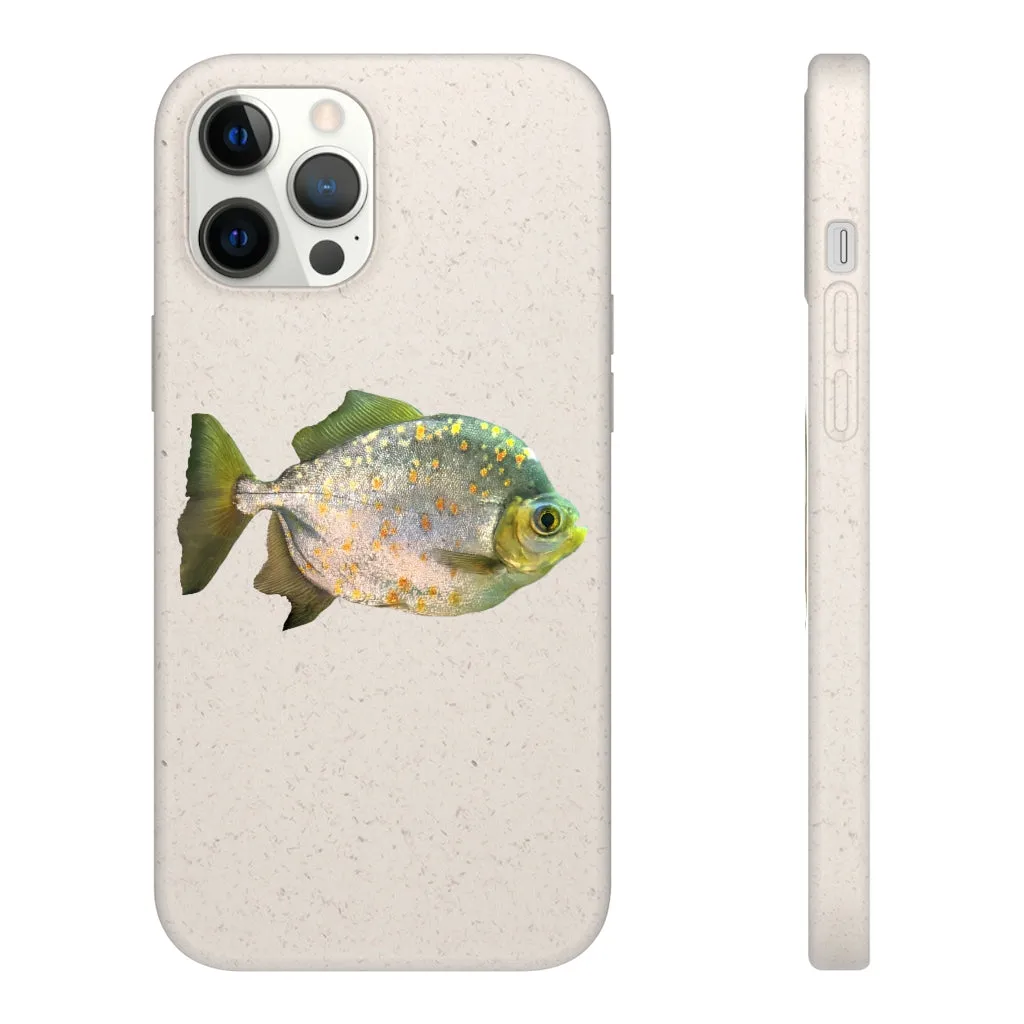 Silver Fish with Specs Biodegradable Case