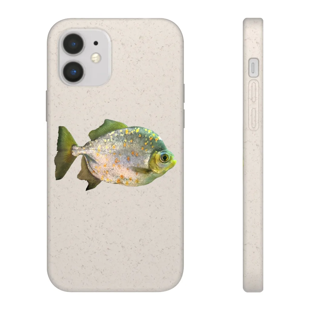 Silver Fish with Specs Biodegradable Case