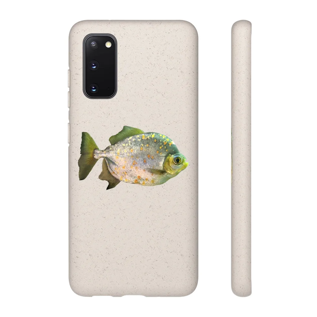 Silver Fish with Specs Biodegradable Case