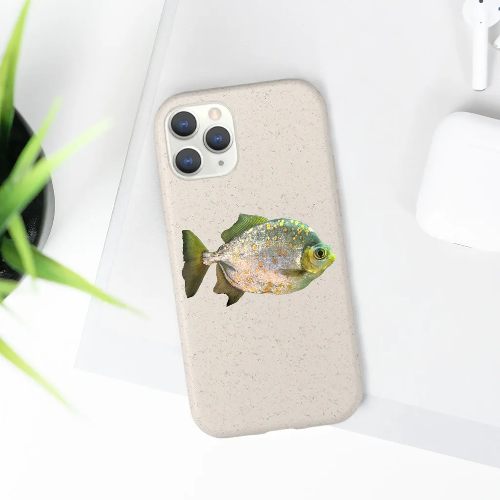 Silver Fish with Specs Biodegradable Case