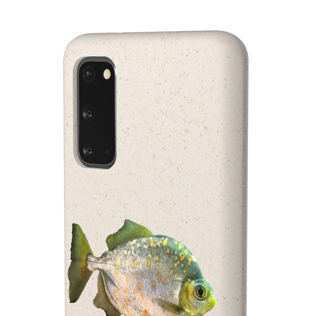 Silver Fish with Specs Biodegradable Case