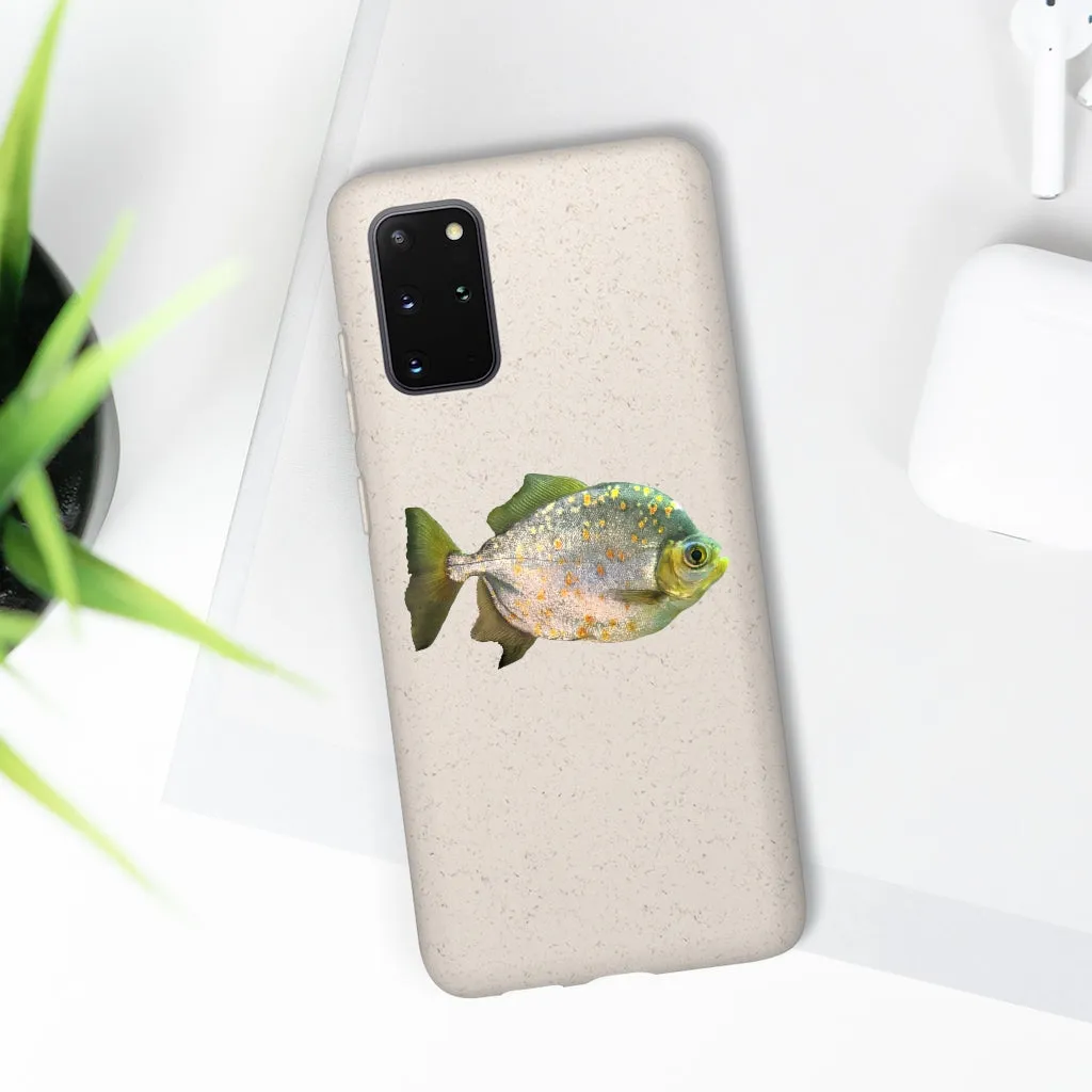 Silver Fish with Specs Biodegradable Case