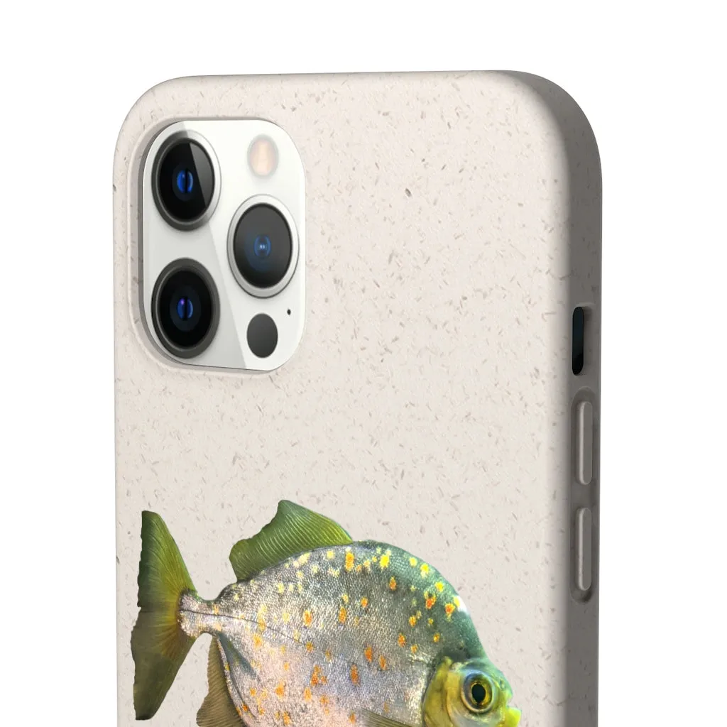 Silver Fish with Specs Biodegradable Case