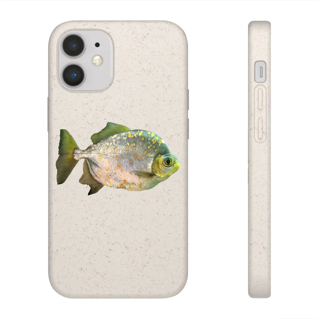 Silver Fish with Specs Biodegradable Case