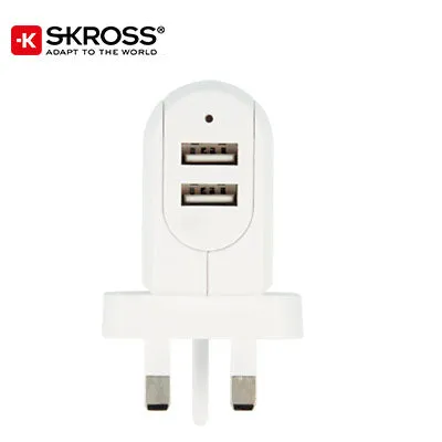 SKROSS 2 Port USB Charger - UK