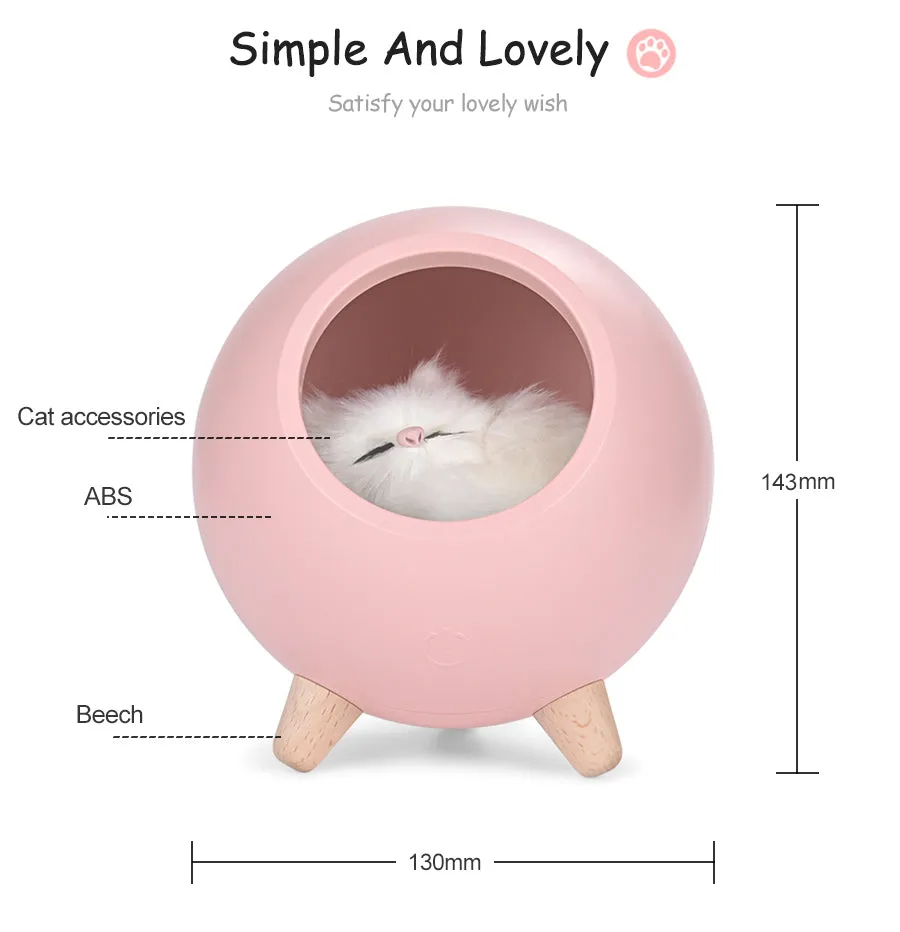 Smart Pet Lantern - Cat Night Light with Touch Dimming