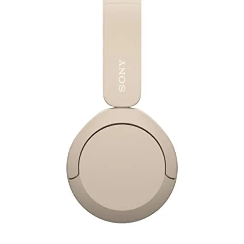 Sony WH-CH520, Wireless On-Ear Bluetooth Headphones with Mic, Upto 50 Hours Playtime, DSEE Upscale, Multipoint Connectivity/Dual Pairing,Voice Assistant App Support for Mobile Phones (Beige)