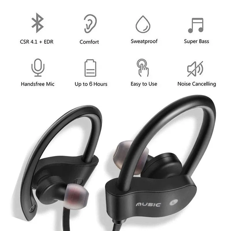 Sports Wireless 5.0 Bluetooth Headset Running Stereo Music Mini Dual-in Earplugs Universal Earphones Headphones