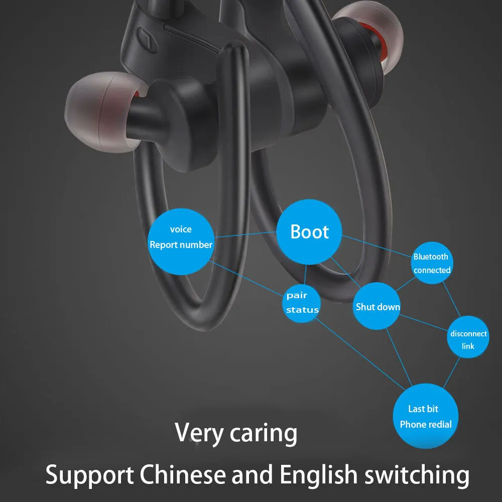 Sports Wireless 5.0 Bluetooth Headset Running Stereo Music Mini Dual-in Earplugs Universal Earphones Headphones