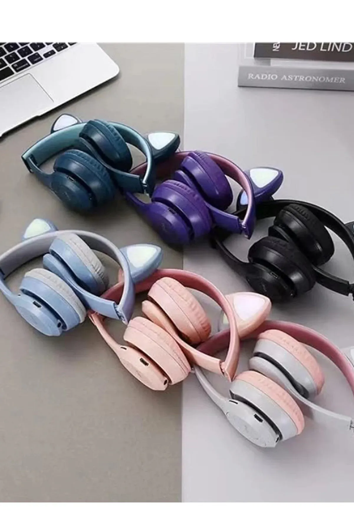 Teknoloji Gelsin Cat Headphones for Girls and Boys Kids Headphones