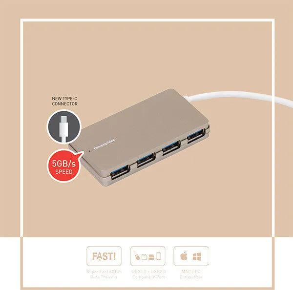 Thecoopidea Nugget 4 USB Hub for Type C USB