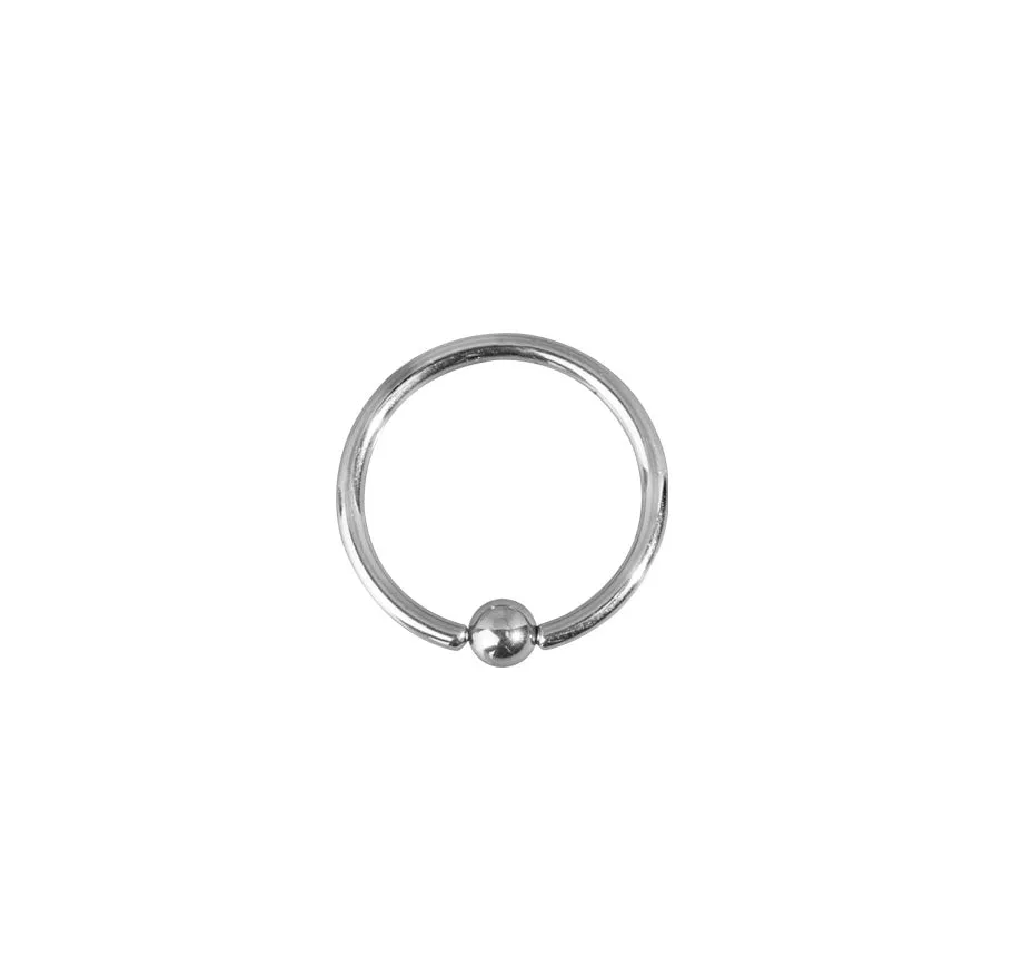 Titanium High Polish Ball Closure Ring 16/18 Gauge - TBCR